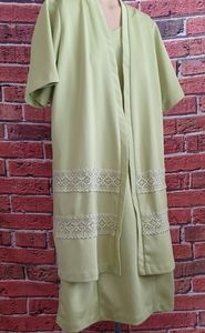 VINTAGE Green Polyester Set